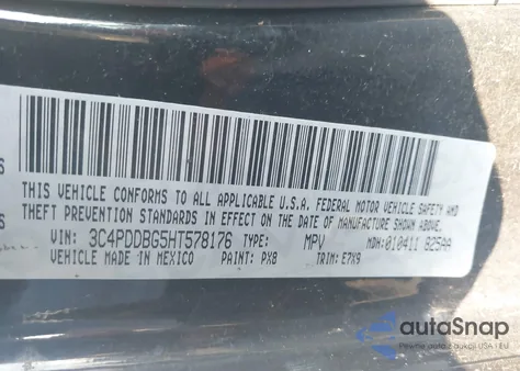 2017 Dodge Journey Sxt Awd from USA, damaged, VIN 3C4PDDBG5HT578176